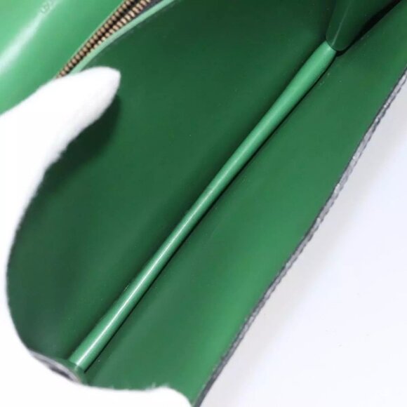 LOUIS VUITTON Epi Free Run Shoulder Bag Green Black M52414 LV Auth 115150 - Picture 11 of 16